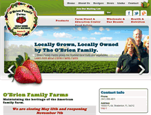 Tablet Screenshot of obrienfamilyfarms.com